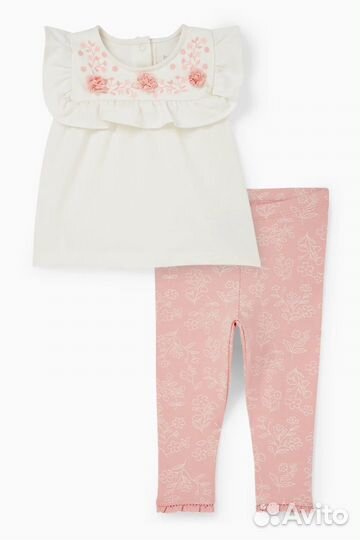 Летний комплект для девочки c&a 80