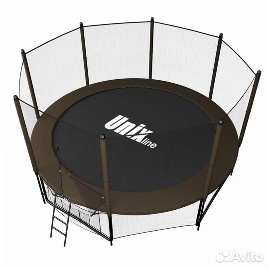Батут Unix line Black&Brown 10 ft (outside)