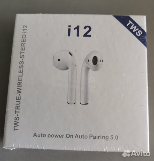 Беспроводные наушники Tws i12 новые
