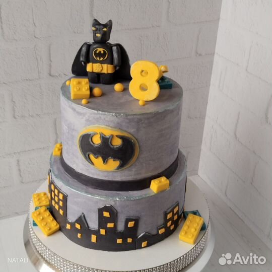 Двухъярусный торт Новый год Черноголовка