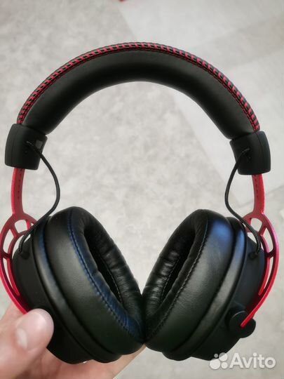 Топ наушники HyperX alfa (красные)новые и б/у