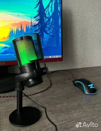 Студийный микрофон, микрофон, микрофон rgb