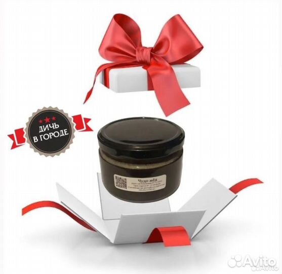 Крафт короб с Чудо мёдом 100 мл