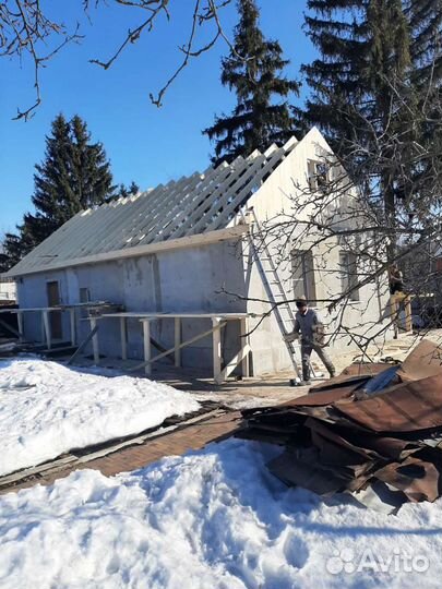 Кровельные работы.Строительство.Каменщики.Сайдинг