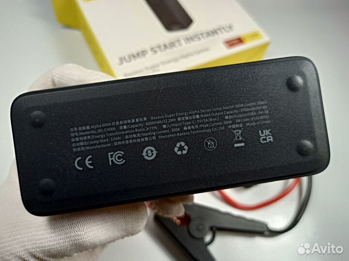Пусковое устройство Baseus 6000 мАч Новый
