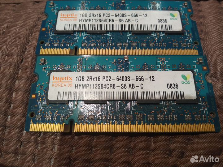 Оперативная память для ноутбука pc2-6400s