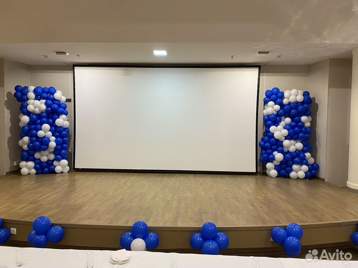 Оформление воздушными шарами,примеры могу выслать