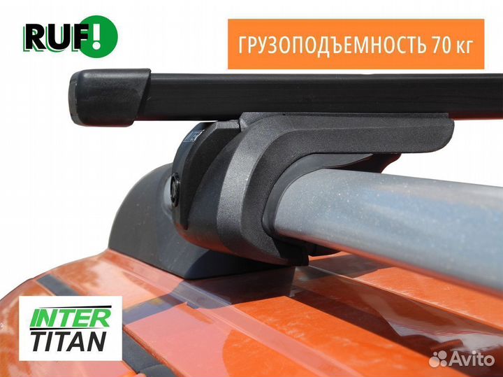 Багажник на рейлинги Chevrolet inter titan Квадрат