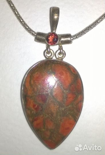 Кулон с бирюзой