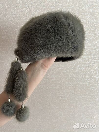 Шапка норковая женская 54-56 размер