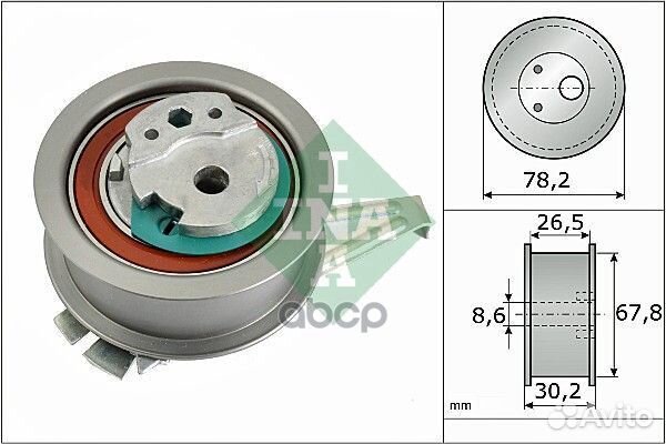 531089410 ролик натяжной ремня грм Audi A1/A3