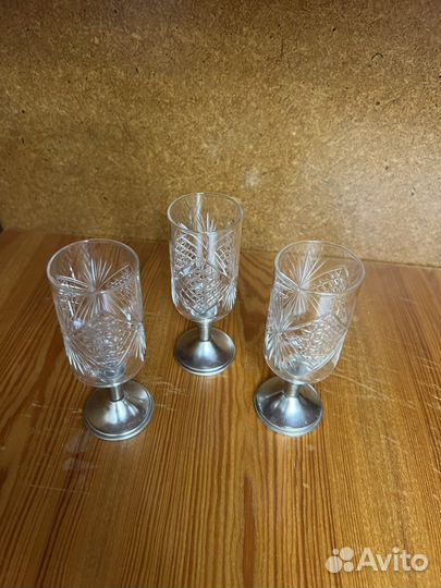 Рюмки хрустальные на ножке СССР