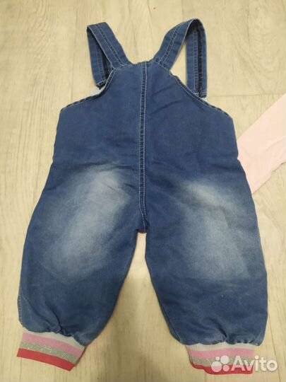 Вещи на девочку 74 р. Джинсы, боди повязка