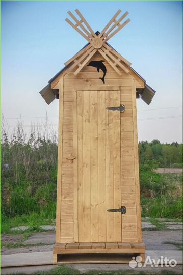 Дачный туалет деревянный
