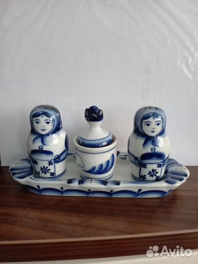 Набор для специй Гжель СССР