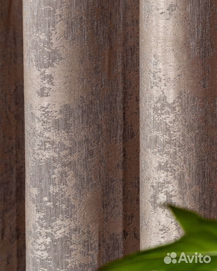 Комплект штор мрамор Зарина Кремовый