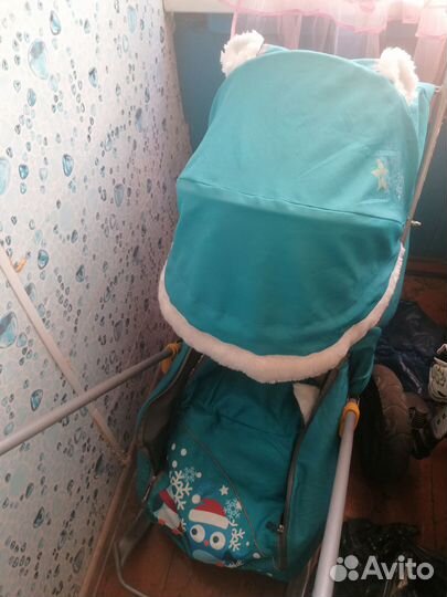 Сани коляска детские