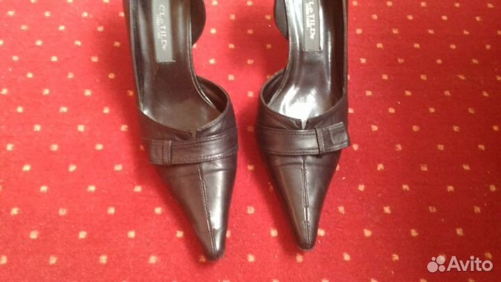 Жен. кожан. туфли clotilde 38р. б/у в отлич. сост