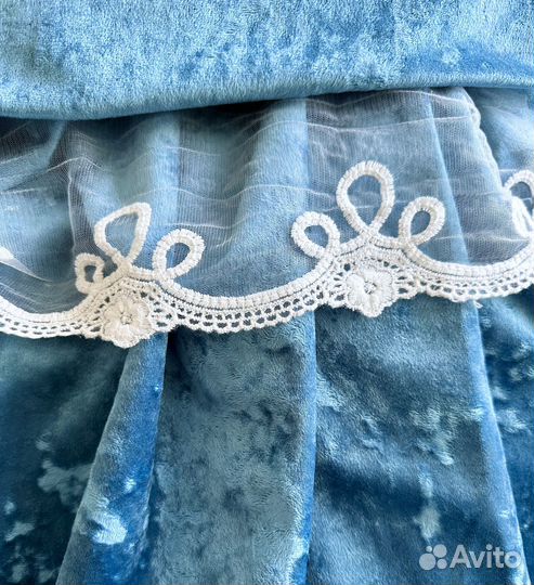 Бархат мрамор голубой ткань для обивки мебели