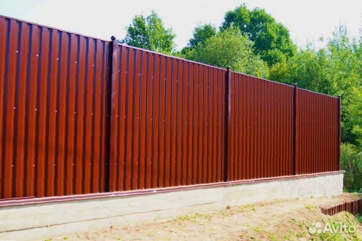 Забор из профнастила