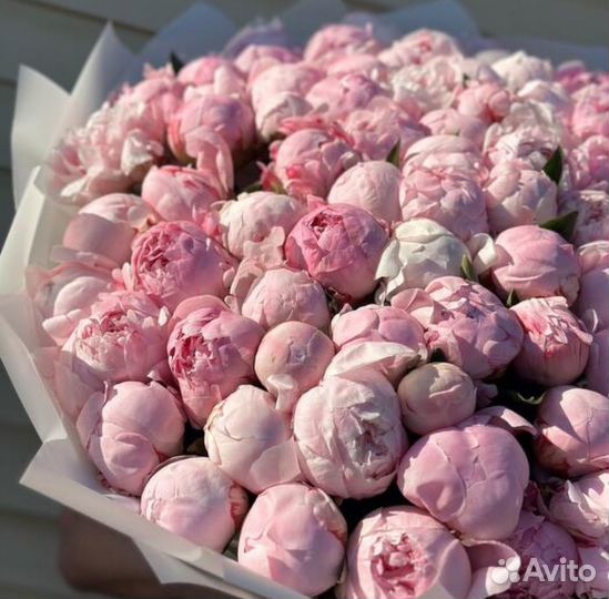 Букет из пионов