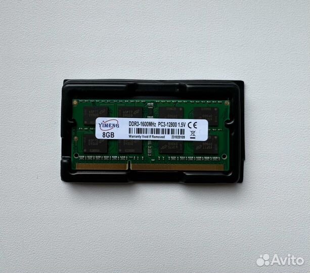 Оперативная память 8gb DDR3L sodimm ноутбук