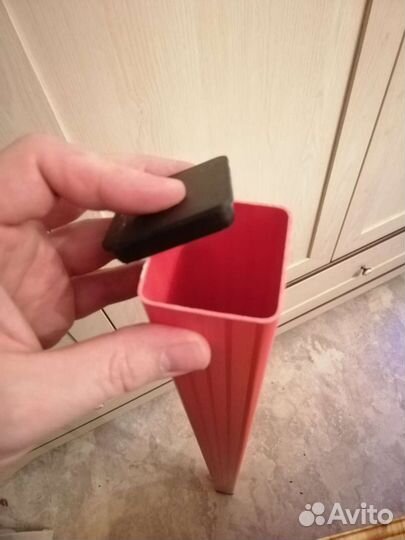 Футляр пластик, 5х5х108 см. 2 крышки