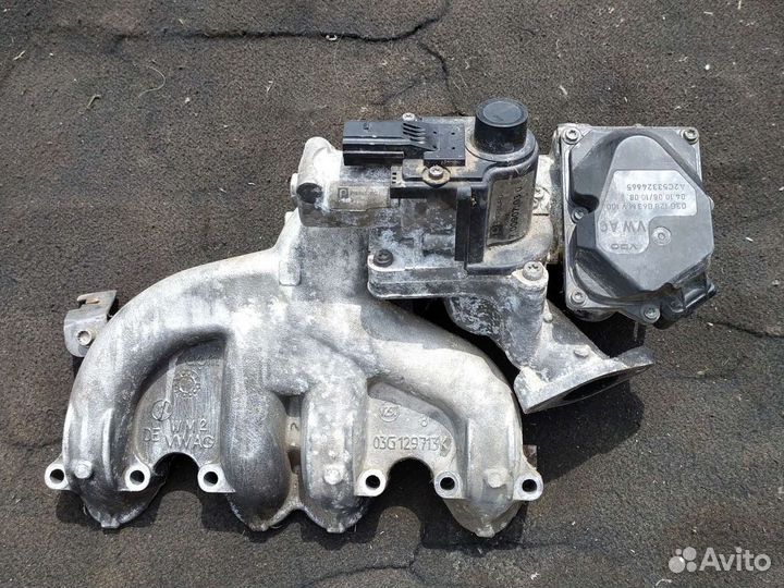 Впускной коллектор skoda superb 2 л TDI