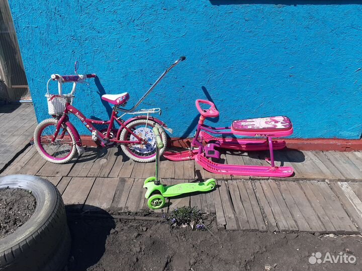 Велосипед бу и снегокат