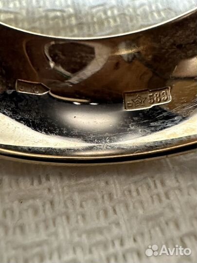 Кольцо обручальное золотое СССР 583 проба