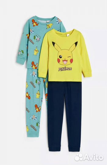 Новый «H&M» Pokemon Пижама для мальчика 2 шт