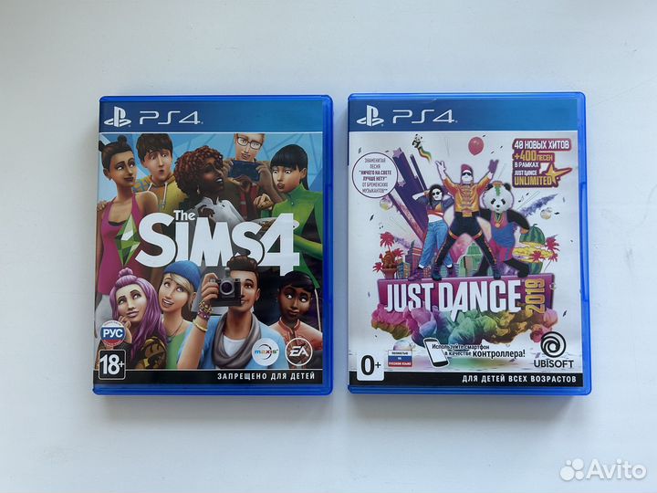 Sims 4 и Just Dance 2019 (PS4)