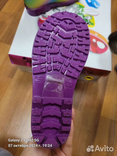 Детские резиновые сапоги