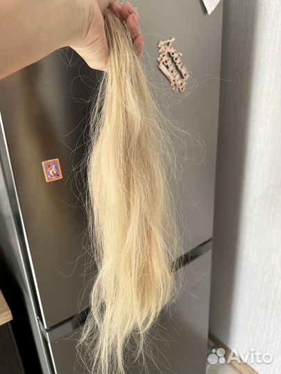 Волосы для наращивания блонд