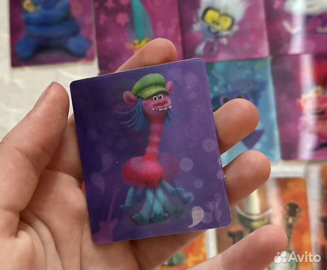 Карточки коллекционные Trolls(тролли) от 5