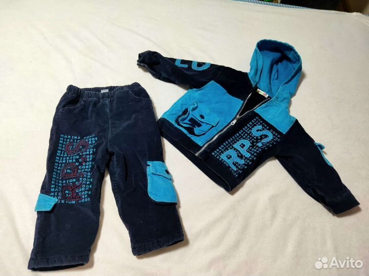 Вельветовый комплект на 2-3 года