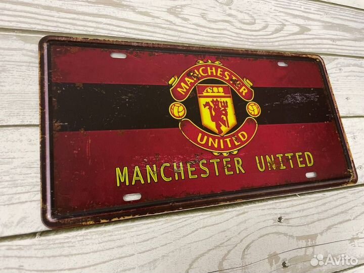 Декор на стену табличка Manchester United