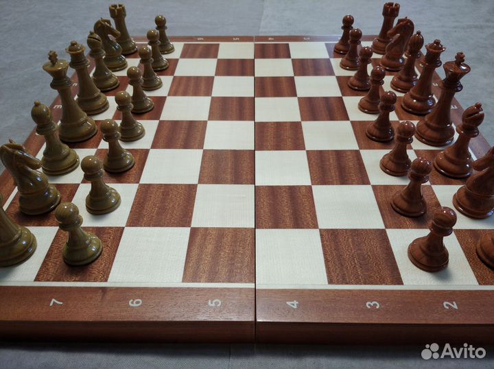 Шахматы из композита Стаунтон №8 с доской 52см