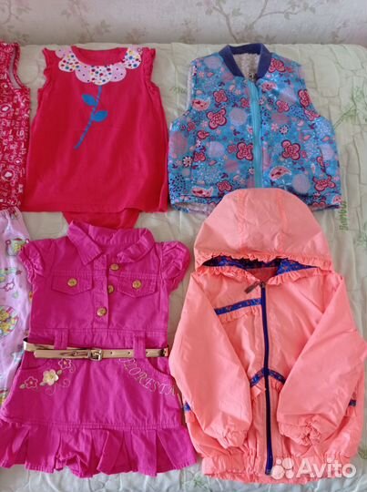 Нарядные вещи пакетом на девочку 80-86 mothercare