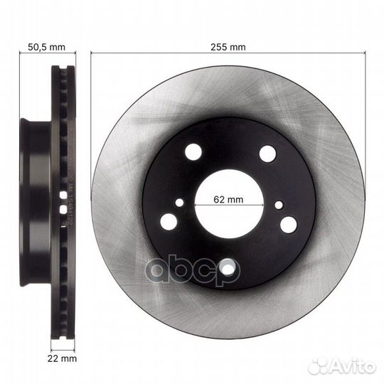 Диск тормозной avantech BR3048S avantech