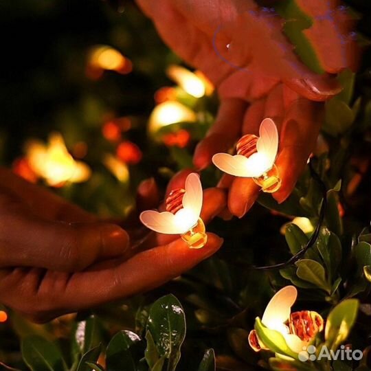 Гирлянда нить пчёлки новая