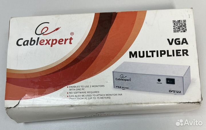 Разветвитель VGA Cablexpert GVS122 HDI/2 x15F