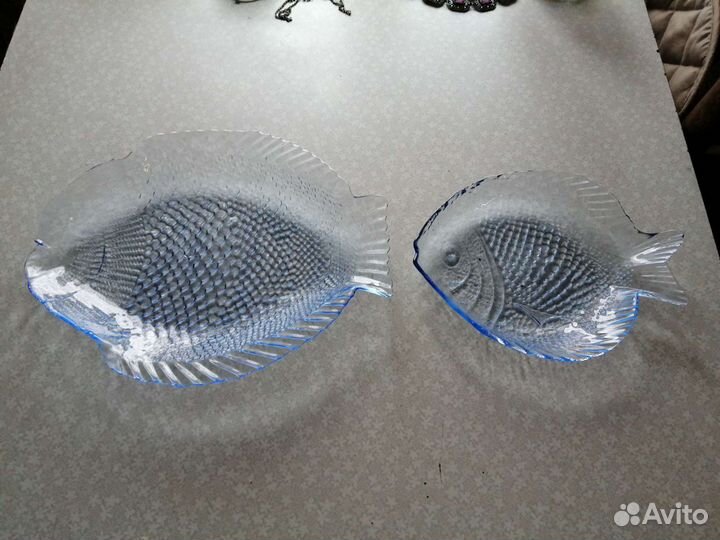 Блюдо цветное стекло