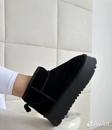 Угги женские черные зимние 36-41