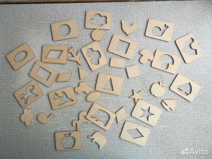 Деревянные трафареты для детей