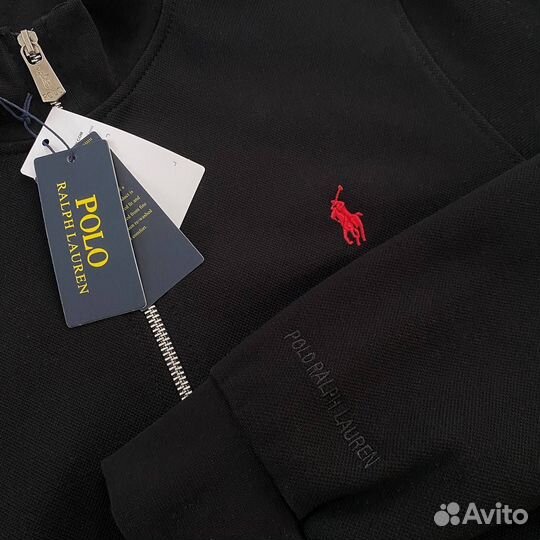 Свитшот Polo ralph lauren на молнии черный