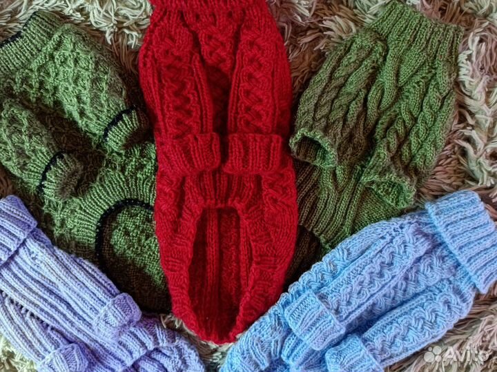 Вязанные вещи для собачек