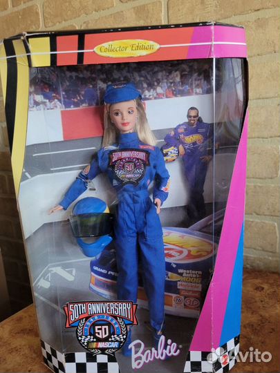 Barbie nascar 50th Anniversary