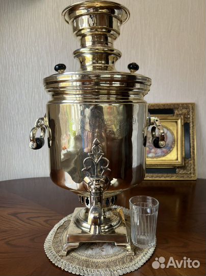 Самовар банка медальная Бр.Шемариных в Туле на 9л