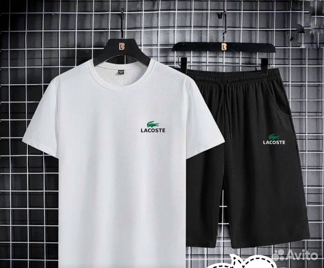 Летний спортивный костюм с шортами Lacoste